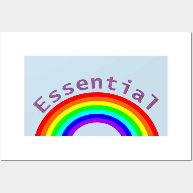 Rainbow Essential Wall Art by ellenhenryart